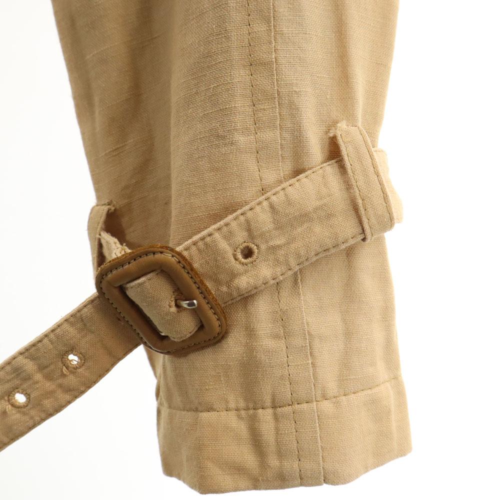 MACKINTOSH SCOTLAND Linen Blend Long sleeve trench coat 34 beige Women Used