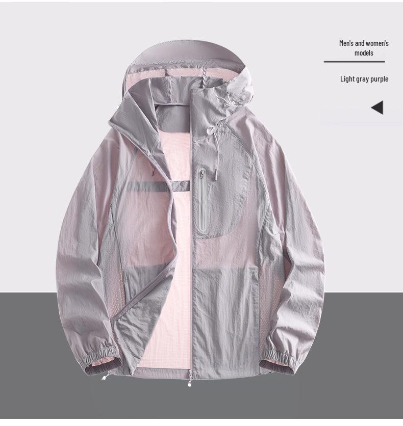 Unisex Anti-UV Windproof Nylon Jacket for Mountain Climbing - Lightweight Summer Sun Protection