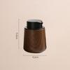 New Walnut Wood Grain Pump Bottle Refillable Portable Dispenser Bottle Cosmetic Containers Travel