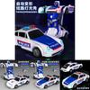 Electric Large Police Car Model With Sound Light And Auto Transformation For Kids Play