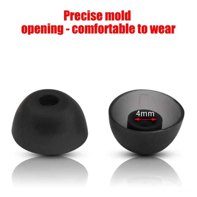 6 Pack Silicone Ear Tip Sleeves In Ear Headphone Soft Comfortable Earbud Covers Enhancing Sound Isolation for Liberty 4