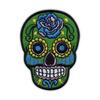 Patchion Mexican Skull Calavera Green - Sew-on - Embroidered Patch/Badge/Emblem