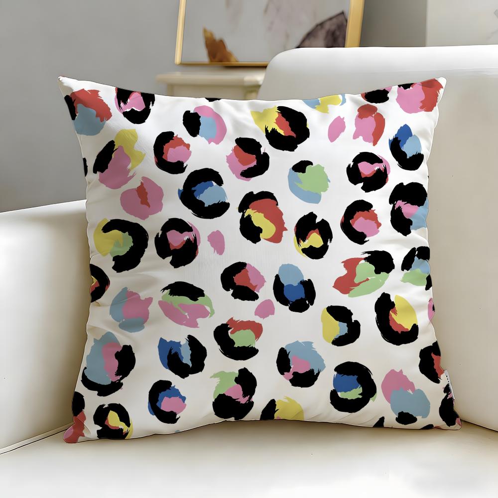 flower pattern Cushion Cover Soft  EasyWash Pillow Case  Versatile for Couch Bed Travel and Office