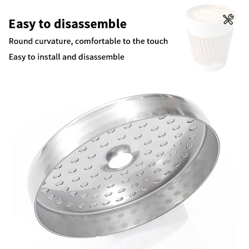 58mm Edelstahl Vier-Tassen-Pulverschale Kaffeemaschinen-Griff Filterkorb Wiederverwendbare Kaffeefilter