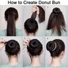 Fashion Elegant Hair Bun Donut Foam Sponge Big Ring Hair Styling Tools Hairstyle Hair Accessories For Girls Women