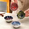 Set of 8 creatively painted ceramic condiment dishes  Japanese-style trendy snack dishes  exquisite dipping sauce dishes