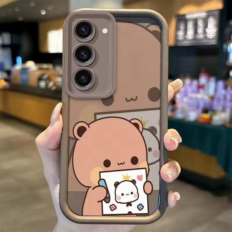 BUBU DUDU Couple Case For Samsung Galaxy Case S24 S23 S22 S21 Ultra Plus Fe A55 A54 A53 A52 A35 A25 A15 A14 5G Phone Y2k Cover