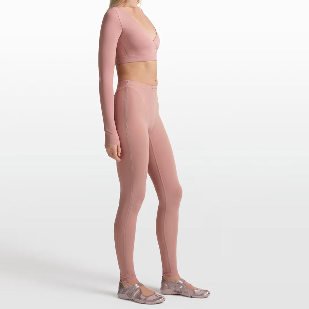 Nike × SKIMS Weightless Layers High-Waisted Double-Layer V-Shape Spliced Quick-Dry Breathable Leggings Women leggings PTLEG8361W-HIM