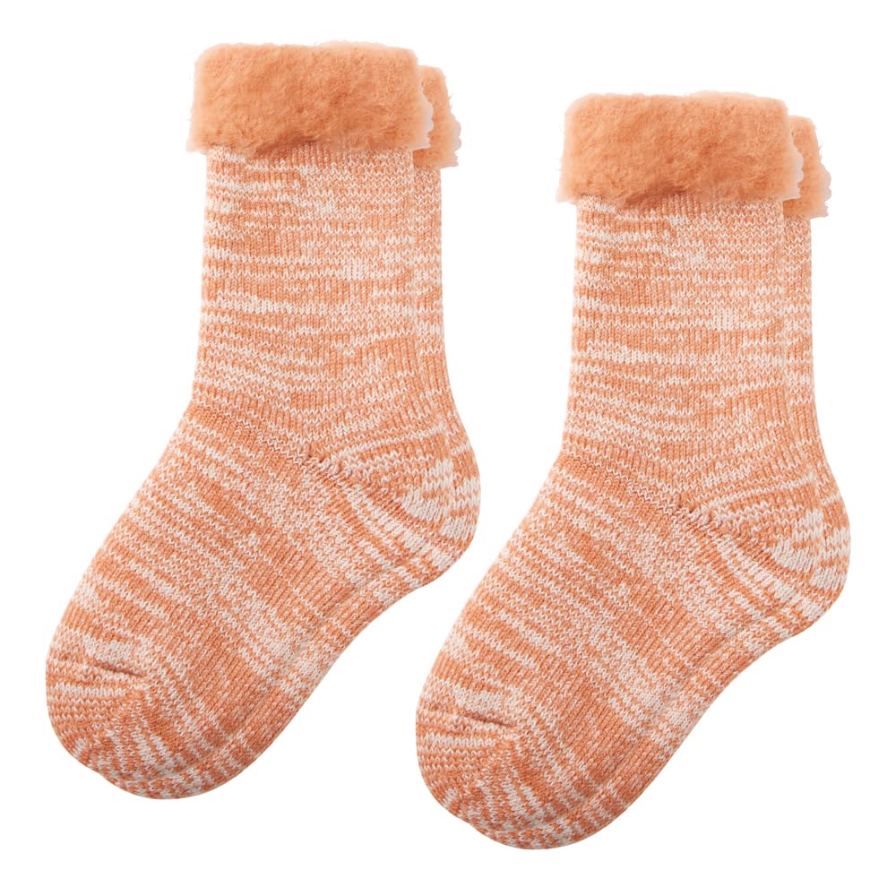 

Gunze Ultra Heat Warm Socks Wool Cold Orange Women s (2-Pair Set), Blend, Brushed, Mid-Length, Weather, (B)