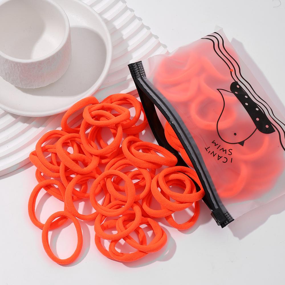 20/50Pcs Women Girls Basic Hair Band 4.5cm Simple Solid Colors Elastic Headband Hair Ropes Ties Hair Accessories Ponytail Holder