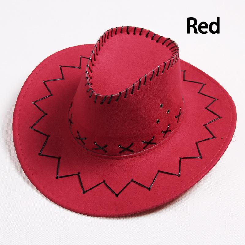 Western Cowboy Hats for Men and Women Faux Leather Sun Hat Outdoor Hats for Men and Women