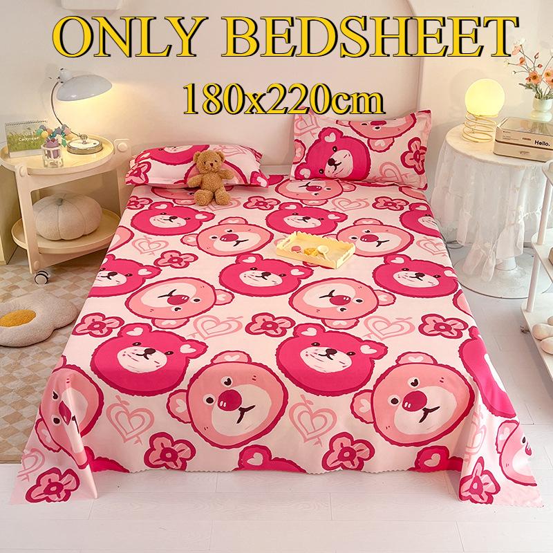 Bettlaken Hautfreundlich Gebürstet Verdickt Doppel Einzelbett Mehrspezifikationslaken für Alle Jahreszeiten