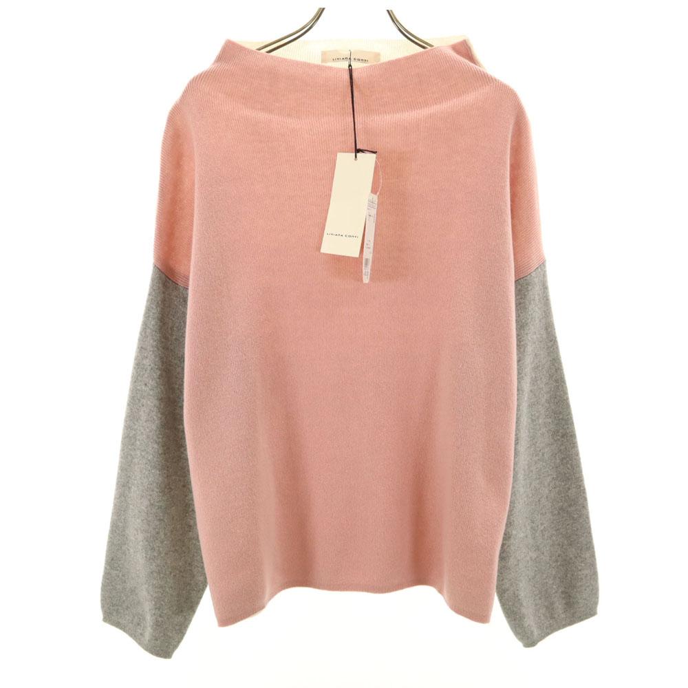 

неиспользованный LIVIANA CONTI сделано в Италии свитер с горловиной-стойкой с длинным рукавом 40 вязаный Женский Б/У