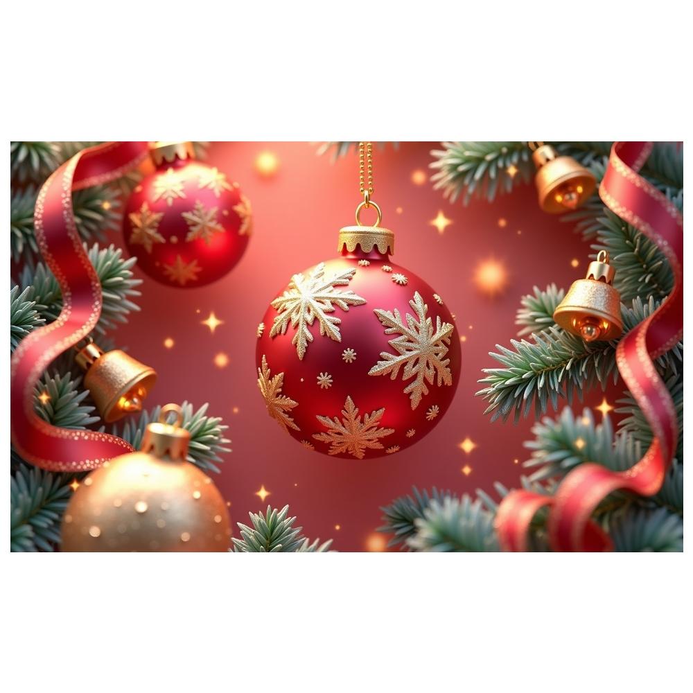 Xmas Banner Red Background Christmas Banner Red Gold Banner Red Gold Theme For Christmas Party Holiday Party Home Decor