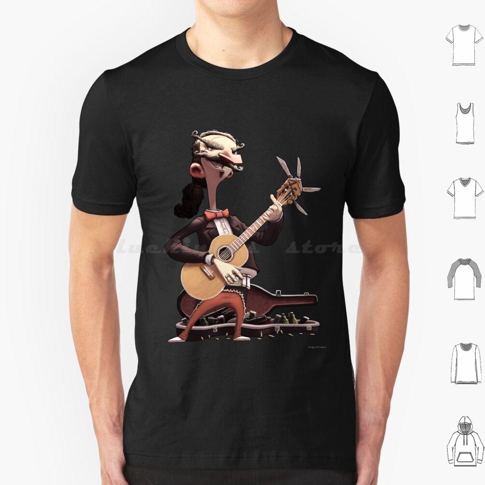 Elektrisch Esteban Lebende Ausgabe T-Shirt Baumwolle Männer Frauen DIY Druck Gitarre Mariachi Konzert Show Auftritt Bühne