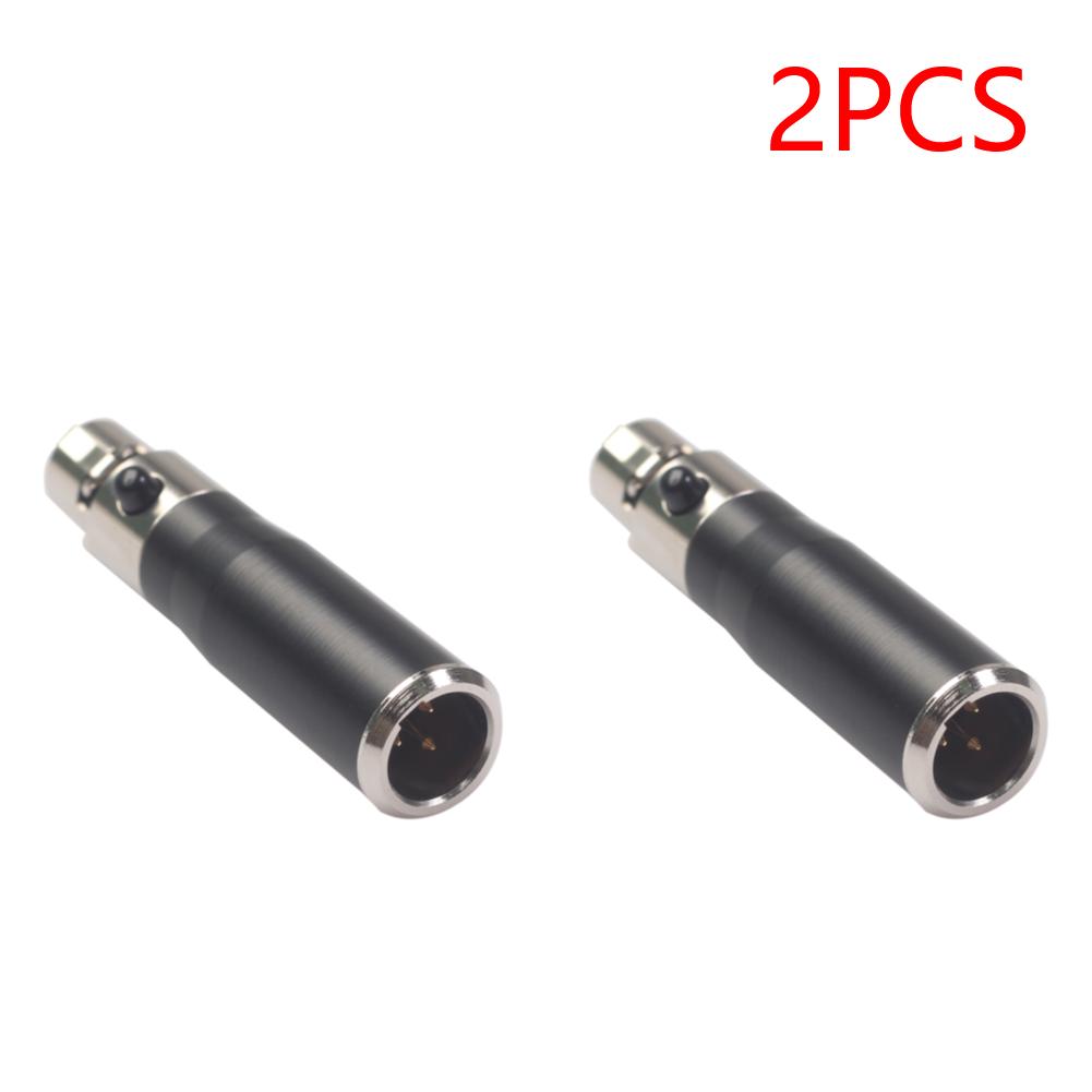 Mini XLR 3 4 Pin Female Converter Adapter Mini Connector Audio Connector Adapter Black Microphone Audio Equipment