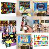 Welcome Back To School Banner Large Fabric Teacher Banner for Back To School Party Office Classroom Decor
