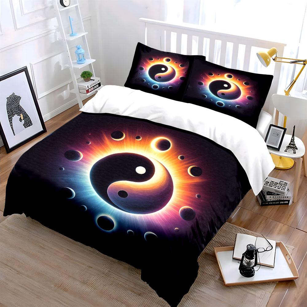 Cosmic Yin-Yang Harmony Bedding sets Duvet covers Pillowcases(1* Duvet Cover 2* Pillowcases without duvet insert)