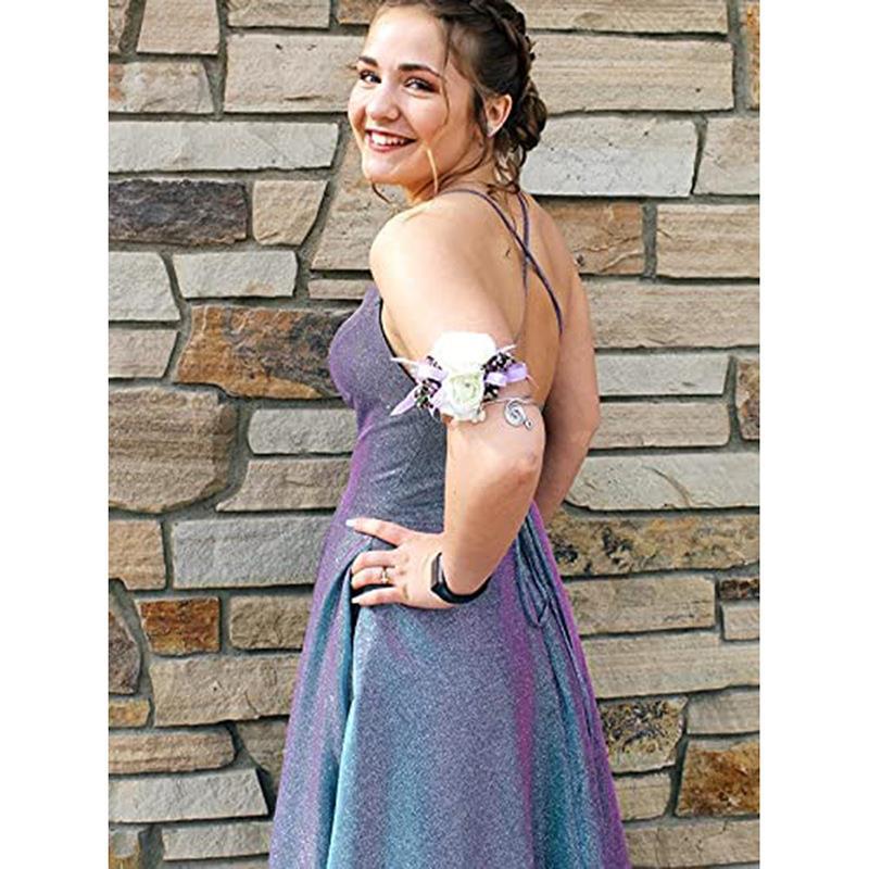 European and American Dresses New Spring Long Suspenders Flash Party Birthday Banquet Chorus Performance Dress Women