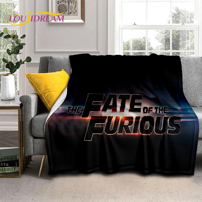Fast & Furious X 10 Film Druckdecke, Weiche Überwurfdecke für Zuhause Schlafzimmer Bett Sofa Picknick Reise Büro Abdeckdecke Kinder