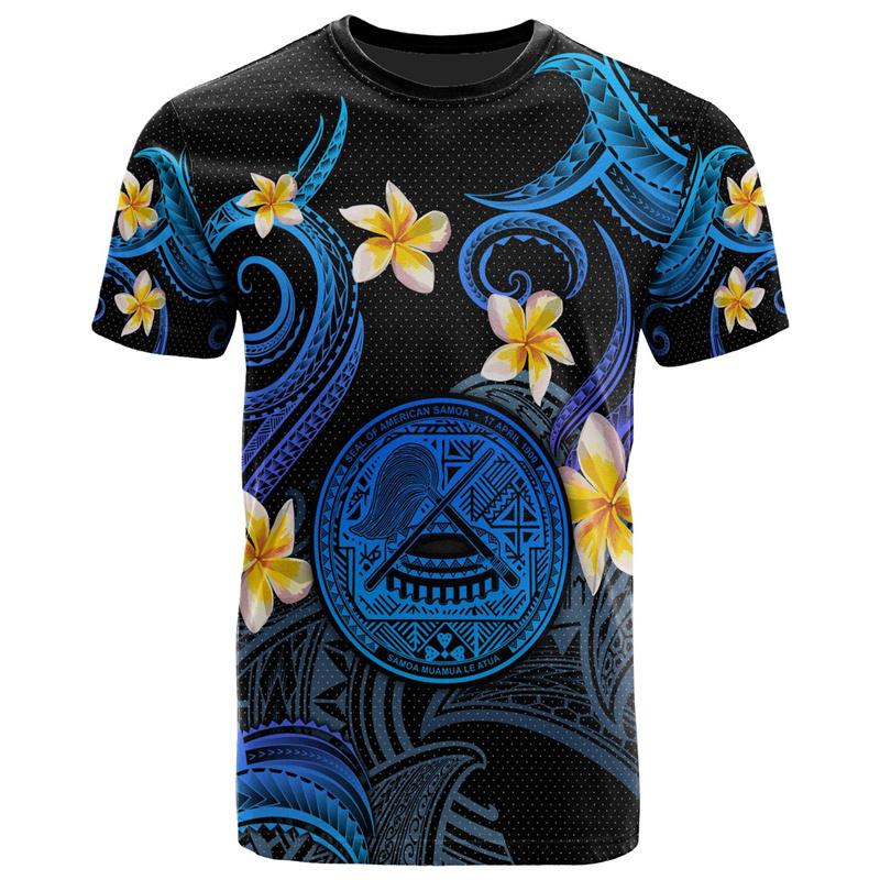 Harajuku 3D American Samoa Happy IndependenceDay Print T Shirt For Men Samoa Flag Emblem