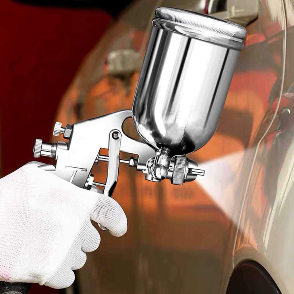Litorange Spray Gun, 1.5mm, 400ml Cup Capacity, Air Leak-Proof, Strong Spray Volume, Gravity-Fed, Universal Painting, DIY, Adjustable Cup Angle