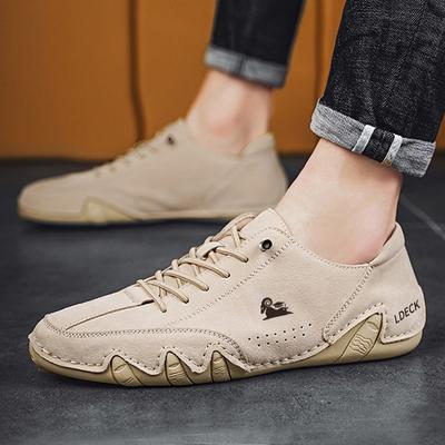 Lederschuhe Herren Casual Sneakers Atmungsaktive Leder Loafer Fahrschuhe Handgefertigte Herren Wanderschuhe Heißer Verkauf Mokassins Schuhe