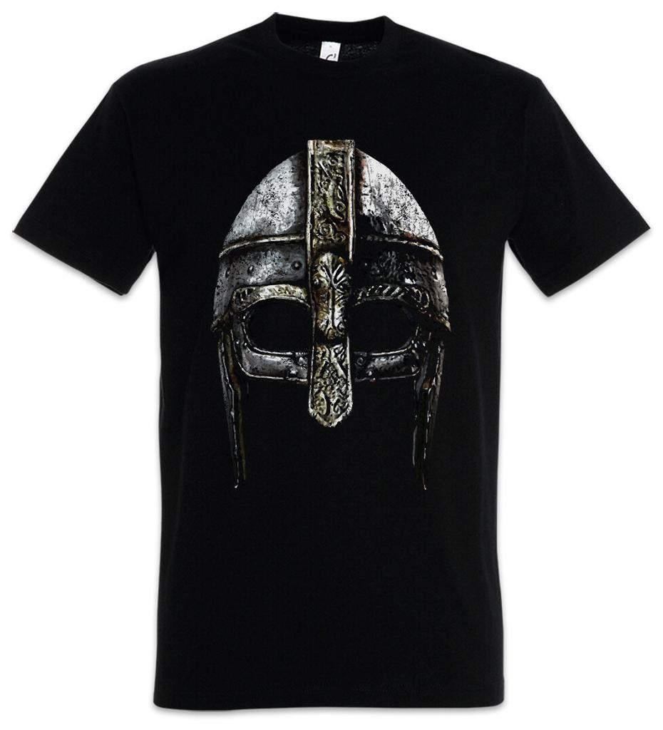 Viking Helmet Mens T-Shirt Mens Womens Tees Top Runes Valhalla Loki Thor Vikings Vikings Odin