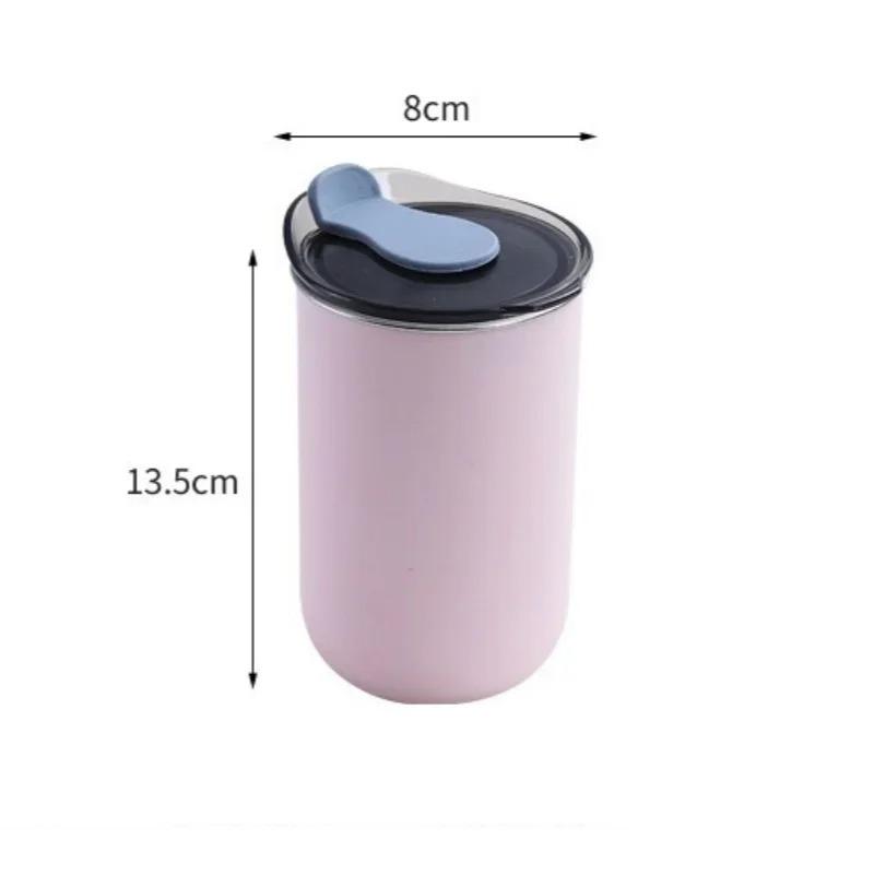 300ML Stainless Steel Coffee Cup Mug with Lid Simple Insulated Coffee Mug Thermal Bottle Heat-resistant Thermos Mug Drinkware