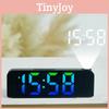 Digital Led Alarm Clock With Rgb Color Projection For Bedroom Decor