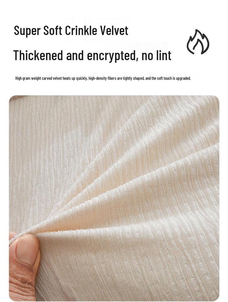 2025 Velvet Plush Mattress Pad - Thick and Warm Bedding