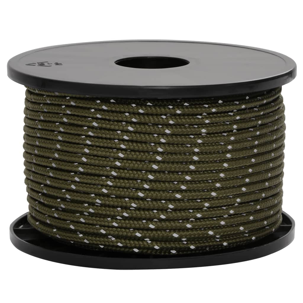 Reflective Tent Guy Line with Rope Tensioners 50 m 5 mm