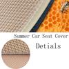 New Summer Car Seat Cover Breathable Ice Silk Front Rear Car Seat Cushion Backrest Protector Pad For Auto Interior Truck SUV