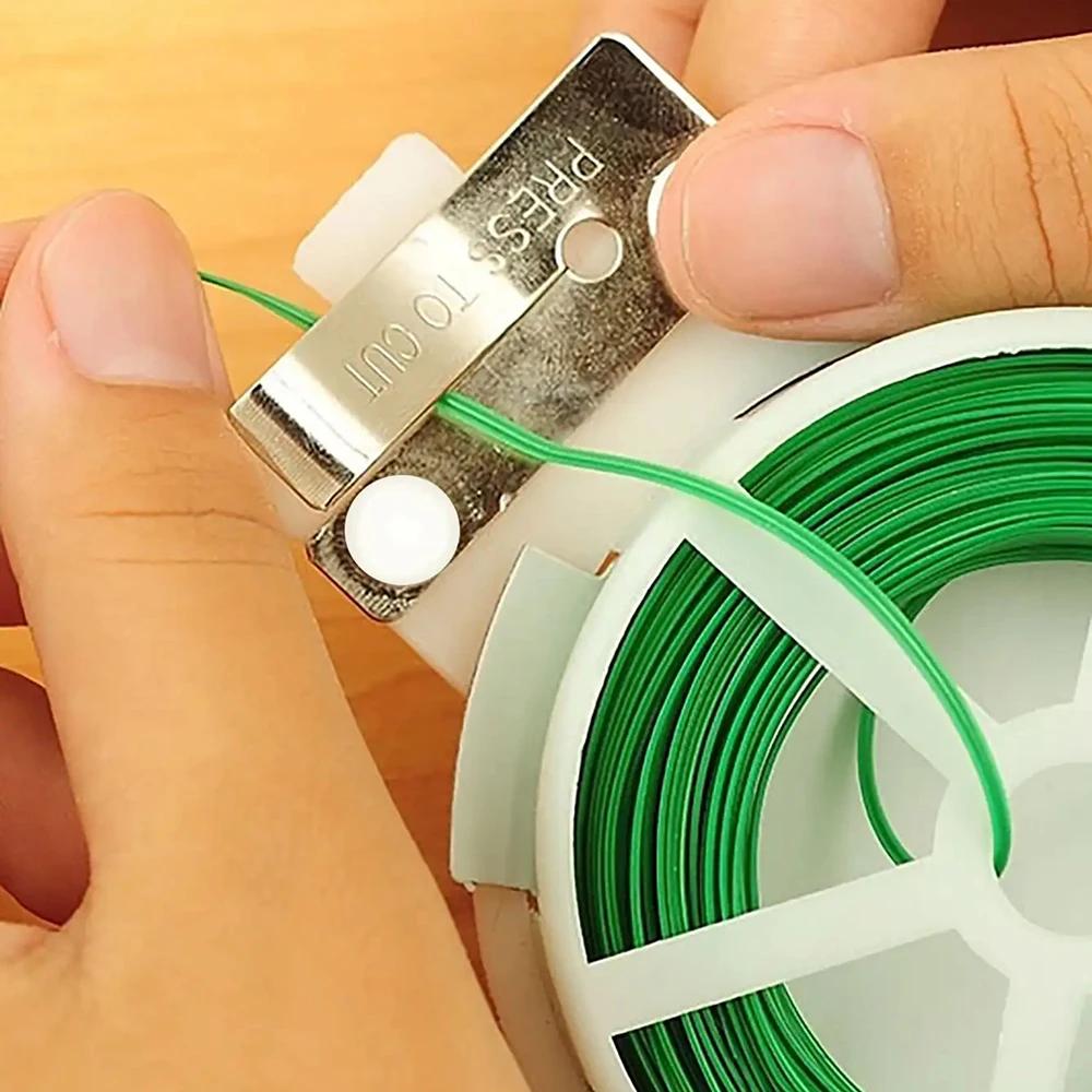 1 Roll-Gardening Binding Line Plastic Thin Wire Garden Fixed climbing Rattan Binding Wire Packaging With Shear Binding Line