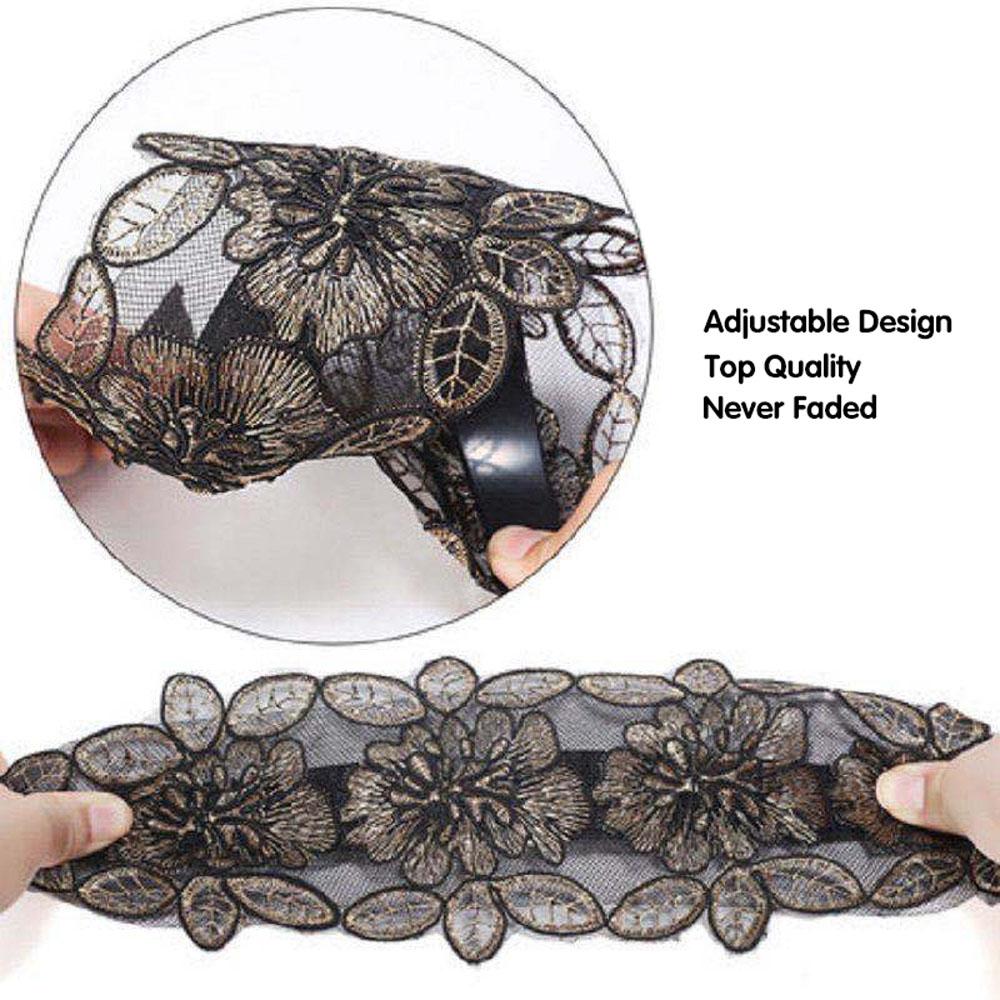 Adjustable Toothed Broadside Floral Printed Non-slip Head Hoop Hair Bands Headband Hair Accessories