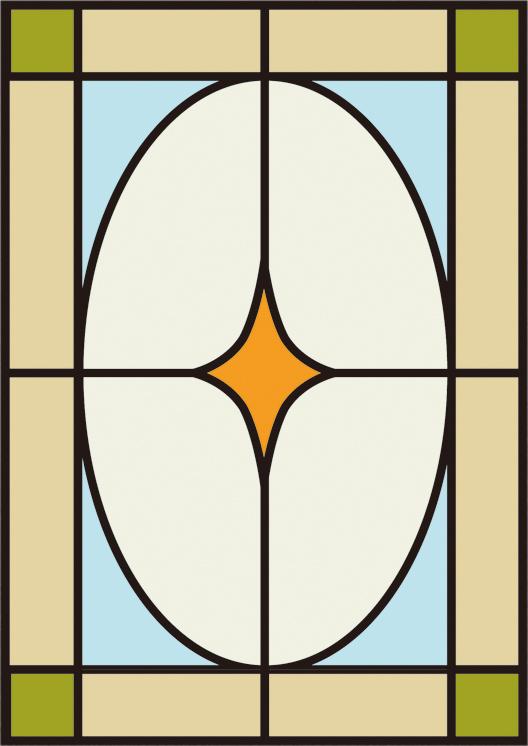 

Custom Size Stained Glass Film Non-adhesive Electrostatic Cling Vintage Retro Sticker For Bathroom Balcony Window Glass (as the picture,30cmX45cm)