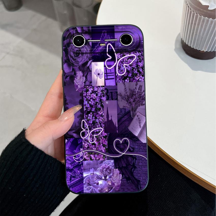 Voor Tecno Pova Slim / Spark Slim Telefoonhoes Olieverf Hart Liefde Mat Siliconen Hoesje Voor Tecno SparkSlim / PovaSlim Behuizing
