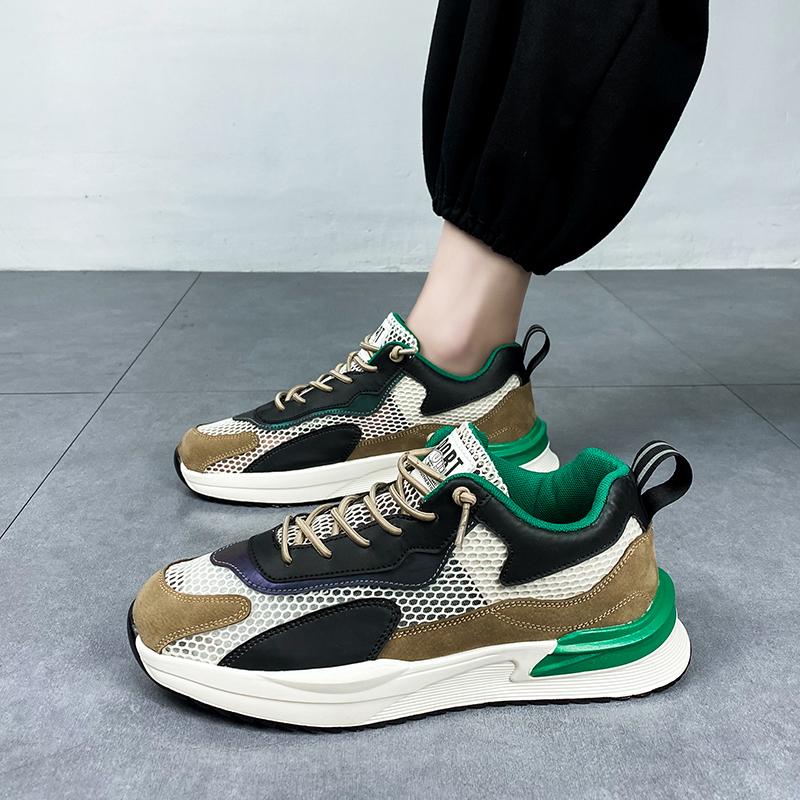 Мужские повседневные спортивные кроссовки с полой сеткой — фото 7