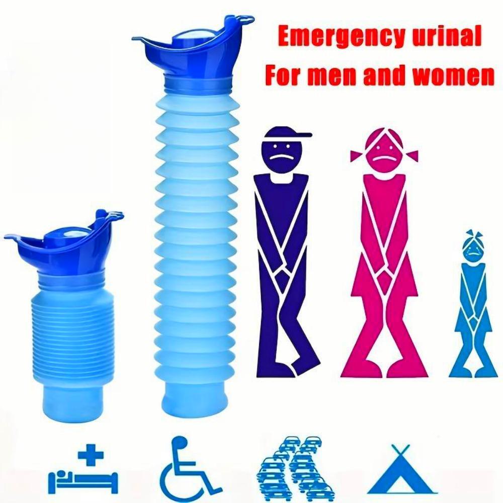 1pc 750ML Portable Emergency Urinal URINE BAG for Adults Travelers Mini Outdoor Shrinkable Urine Bottle Car Camping