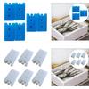 6x Ice Brick Packs Lightweight for Cool Bag that Simply Stays Frozen for Longer Ice Blocks for Hiking Fishing BBQ Family Picnic