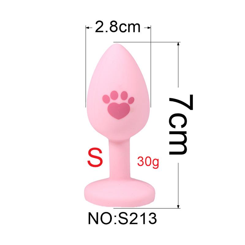 Silicone Detachable Tail Excluding Diamond Screw Anal Plug Accessory