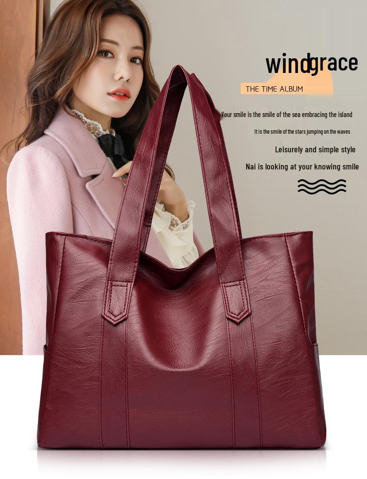 2025 Trendy Large Capacity Women's Tote: Fashionable, Versatile Handbag for Commute or Single Shoulder Wear