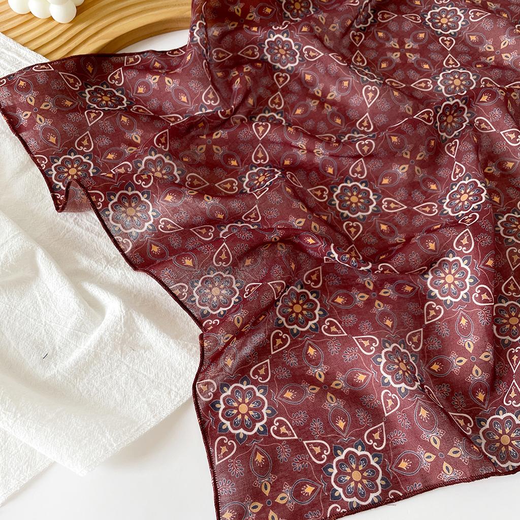 58 * 58cm Four Seasons Available New Large Square Towel Headband Breathable Sweat Absorbing Sunscreen Simple Shawl Professional Scarf