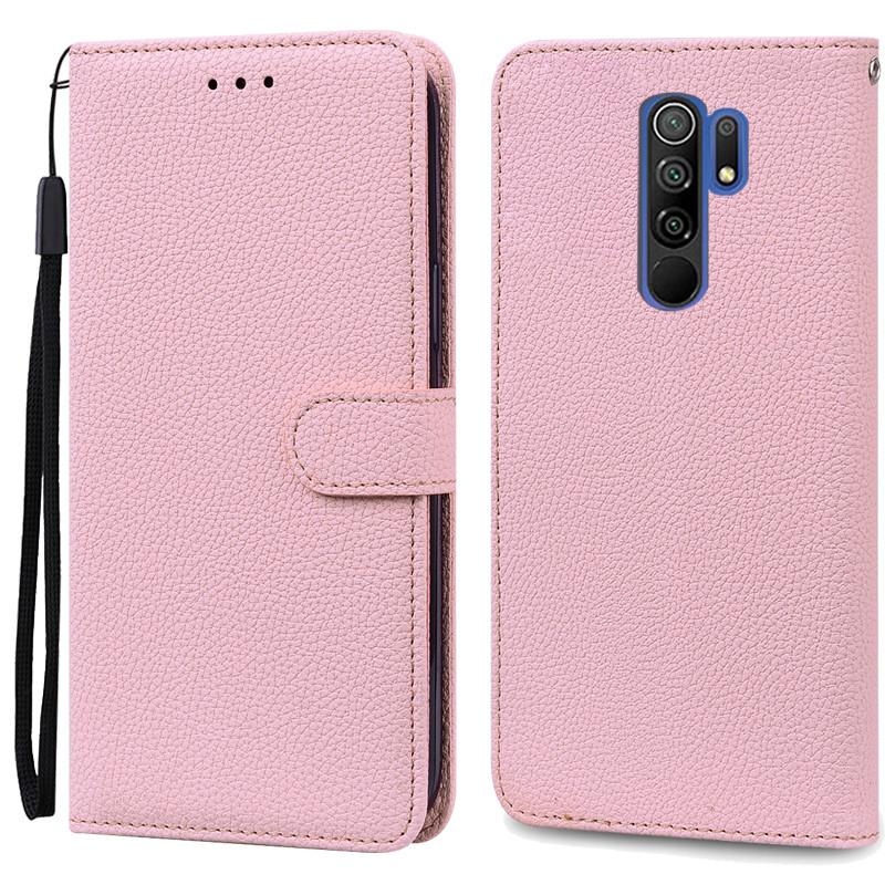 For Redmi 9 Case Soft Silicone Wallet Cover Phone Case For Xiaomi Redmi 9 Case Redmi9 Leather Flip Case Coque Fundas Shell