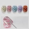 Y-Shape Iron Wire Cat Eye Nail Magnet Set With Wooden Stick Magnet For Creating Heart Shapes On Nails Nail Art Accessories Tools