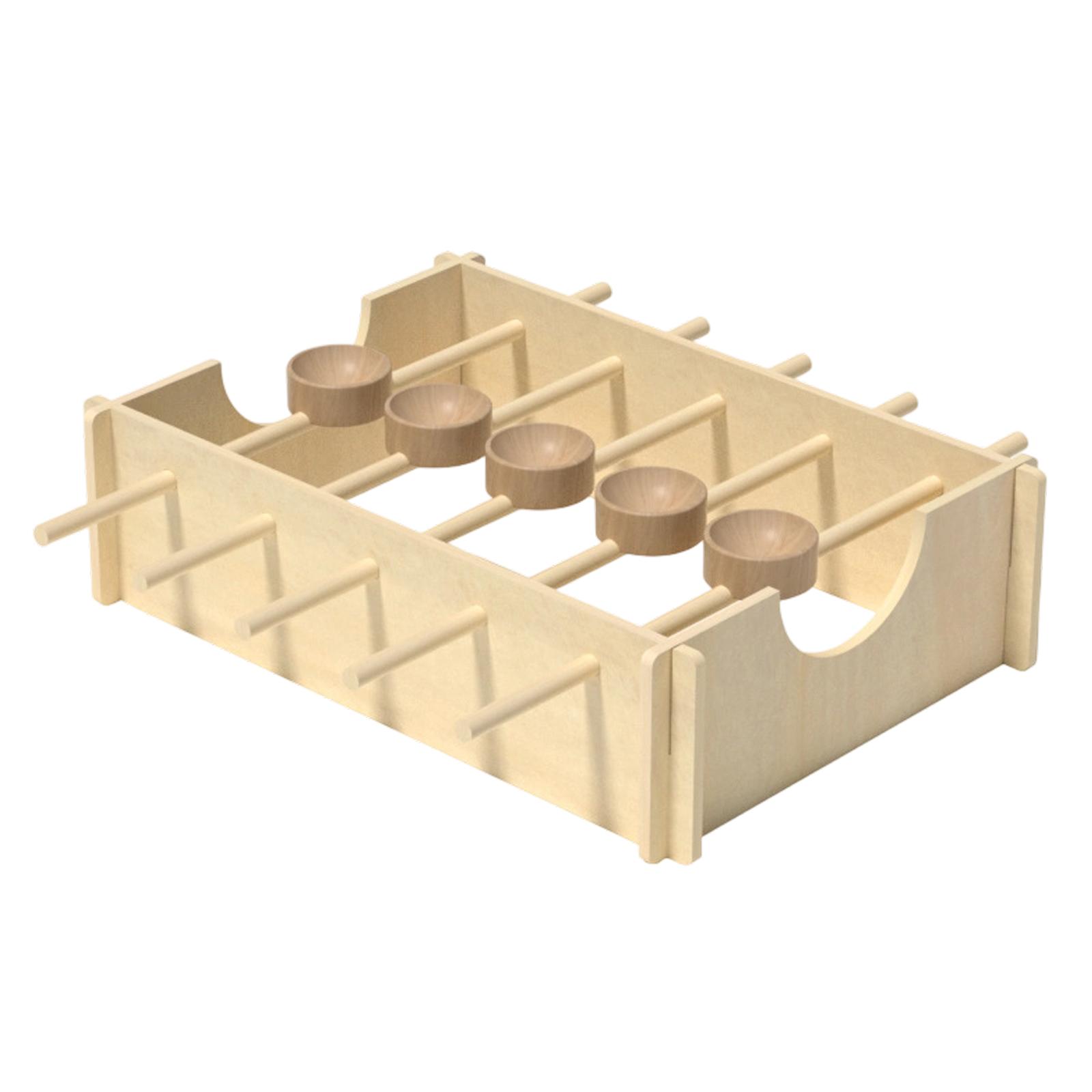 

Вращающаяся катающаяся шариковая настольная игра - Игрушка для развития координации рук и глаз и концентрации внимания для детей One Size