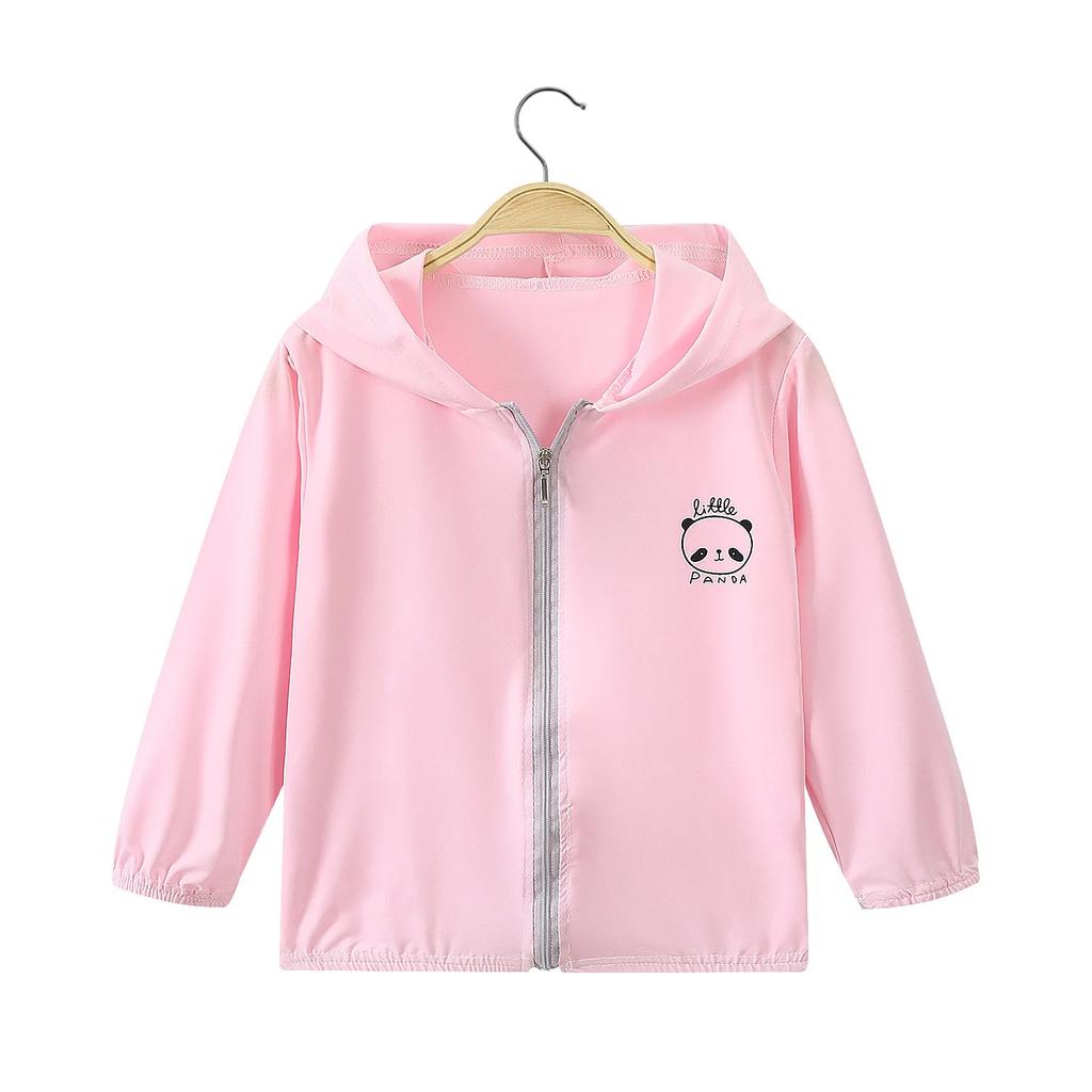 Summer Boys and Girls UV Sun Protection Clothing Thin Hooded Jacket for Kids Breathable Air Conditioner Shirt Clothes 2-10 Years