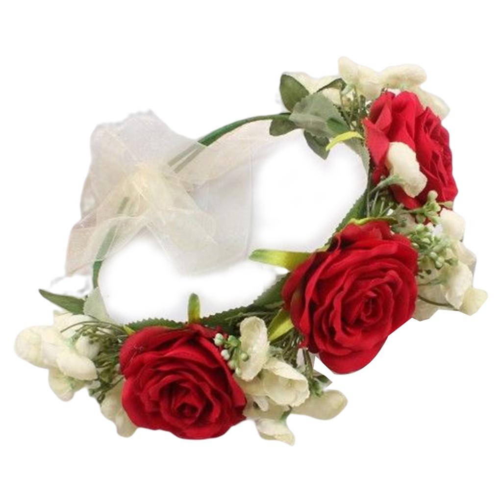 Bridal Flower Crowns For Wedding Floral Garland Crowns Hair Wreath Boho Flower Headbands Women Bridal Floral Headbands