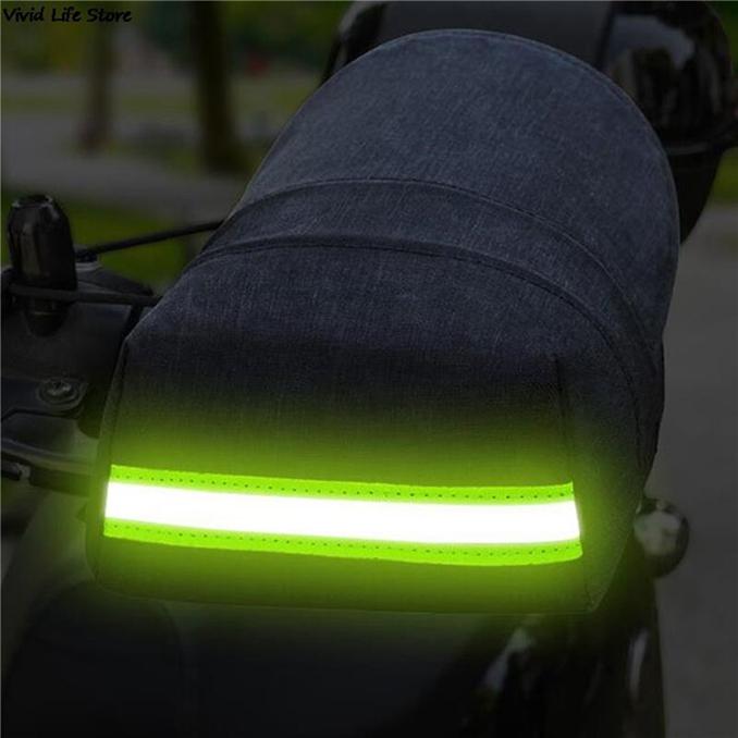 Sunproof Waterproof Windproof Electric Bike Glove Reflective Strip Design Breathable Hand Protection Motorcycle Handlebar Glove