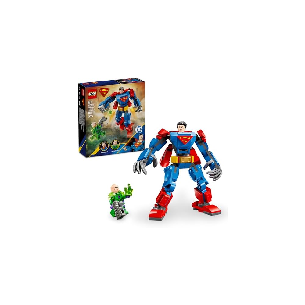 LEGO Super Heroes Superman Mech vs Lex Luthor Toy Building Set for Kids Ages 6-9